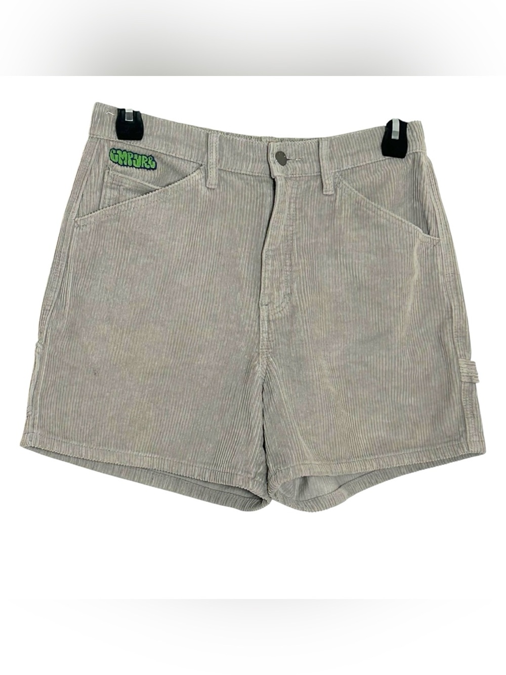 Empyre Laurel Corduroy Carpenter Shorts M Gray Y2K Skater Streetwear